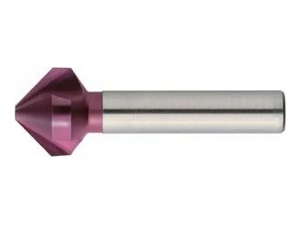 Avellanador conico DIN335HSS TiALN forma C vastago cilindrico 90 6,3mm FORMAT
