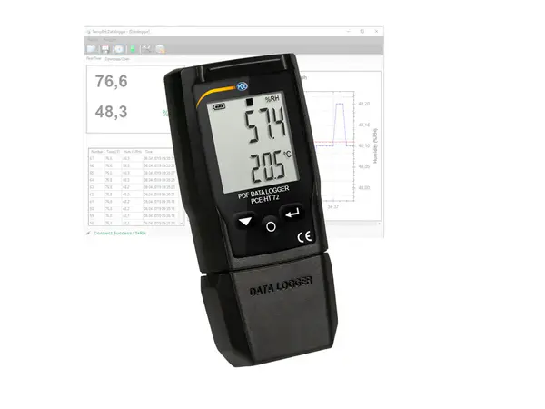 Termohigrómetro registrador USB PCE-HT 72