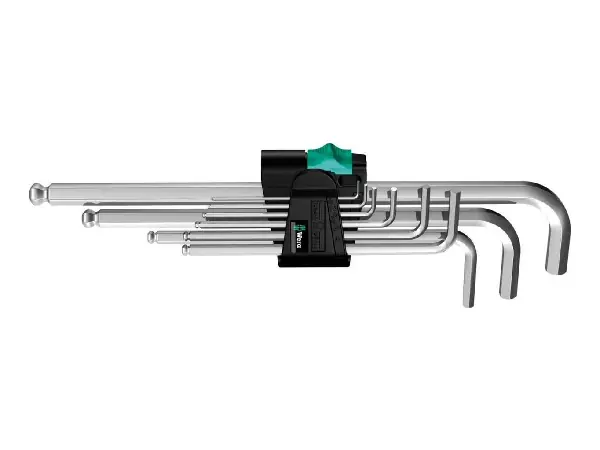 Jgo.Dest.es acodados hex. 9uds. 950 PKL/9SM N Wera  