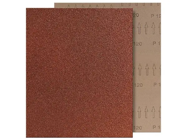 Tejido abrasivo/ 230x280mm K 40 cor. marrón