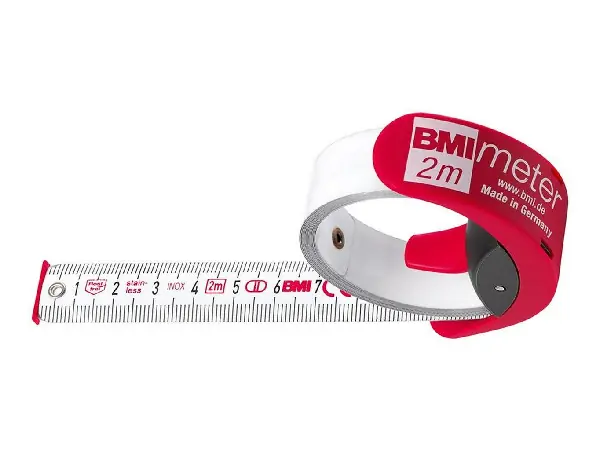Cinta metrica de bolsillo BMImeter 3mx16mm blanco BMI 