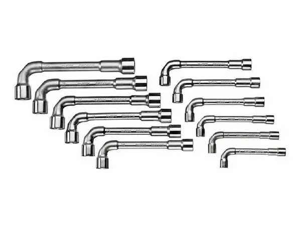 Juego de llaves de vaso acodadas 12pza hex. doble Gedore 