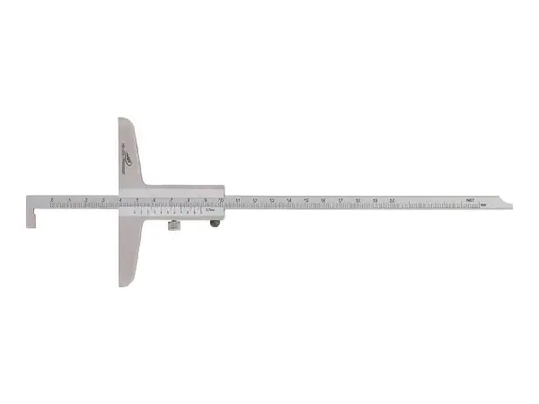 Pie de rey de profundidad con sonda de medicion rebajada 1/20 150x100mm HP