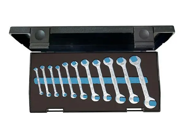 Juego de llaves de dos bocas fijas pequeno, de 11 piezas Gedore 