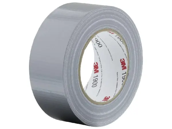 3M 1900 cinta textil 50mm x 50m plata  