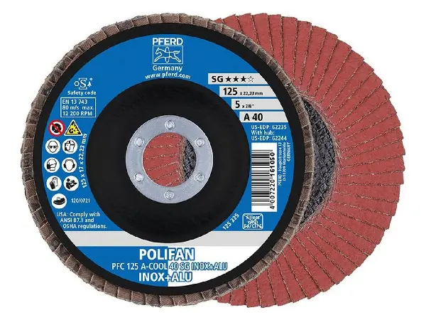 Plato mopa abr., convexo 125mm A 80 SG-COOL Pferd  