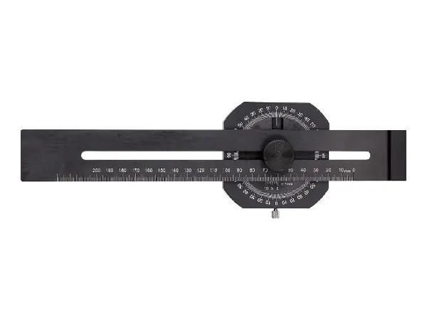 Gramil de precision con medidor de grados 200mm FORTIS 