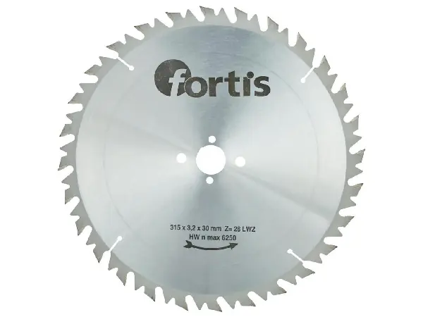 Hoja sier circ MD 315x3,2 x30mm Z28LWZ Fortis  