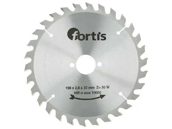 Hoja sier circ MD 190x2,4 x30mm Z30W Fortis  