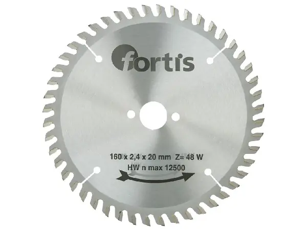 Hoja sier circ MD 160x2,8 x20mm Z48W Fortis  