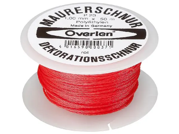 Cordel de albanil PE 50 m x 1,0 mm Overmann 