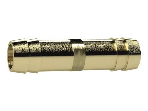 Tobera portatubo doble laton para manguera Ø interior 6mm RIEGLER