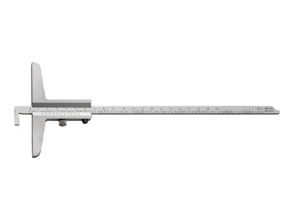 Pie rey profundidad con barra medicion rebajada 200mm 1/50 FORTIS 
