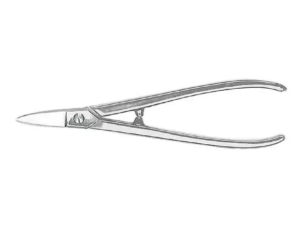 Tijeras chapa fina 180mm recto,niqu.Erdi  