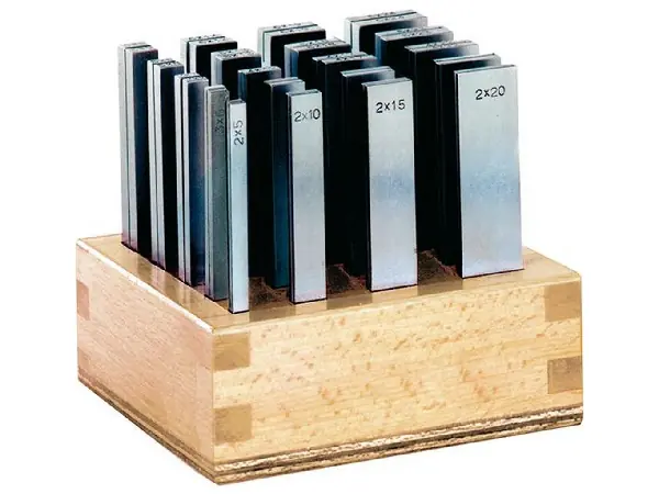 Jgo bases paralelas SP L 100mm en soporte de madera AMF