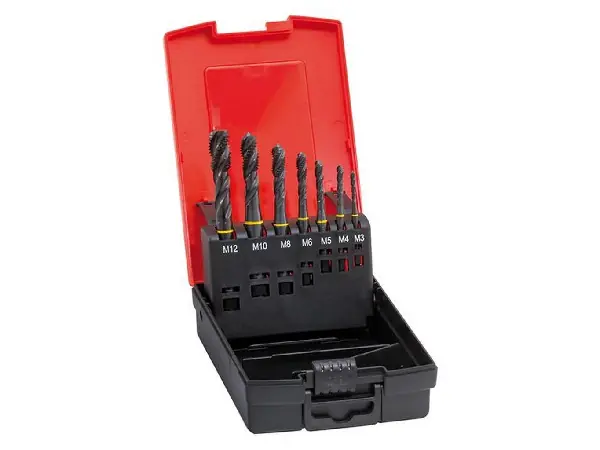 Machos roscar a maquina, juego DIN371/376 HSSE forma C M3-M12 FORMAT 