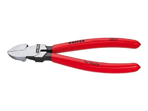 Alicate de corte diagonal plástico 140mm sin faceta Knipex 