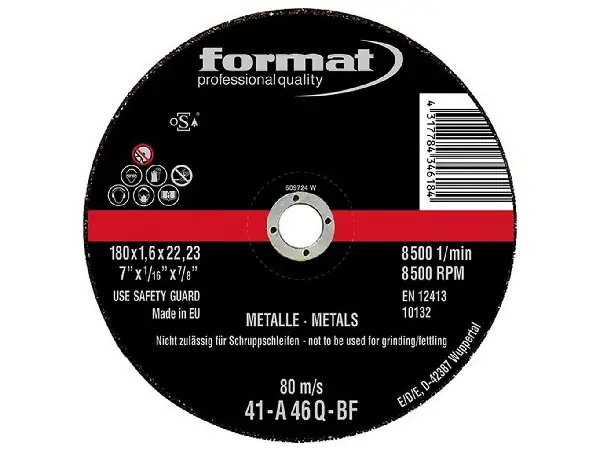 Disco abras.de corte 125x1,0mm FORMAT  