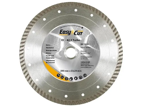 Disco de corte diamantado EC-42.1 115 x 22,23 mm Cedima 