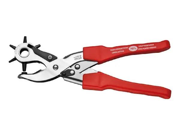 Alicates sacabocados tipo estrella con transmisión de palanca 250 mm