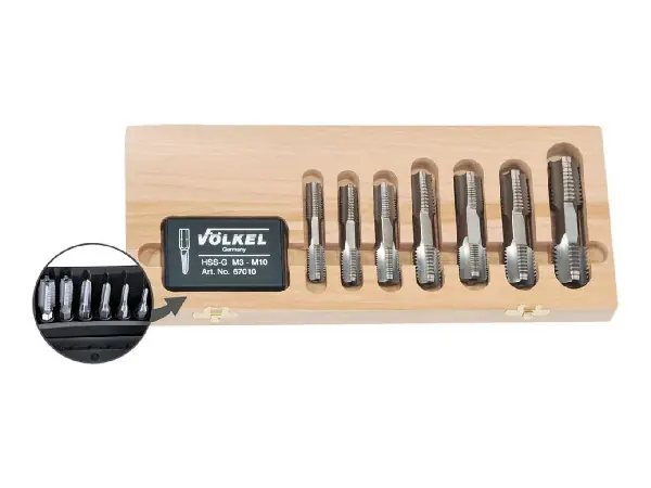 Juego de brocas-macho de roscar M 3-M20 Völkel  