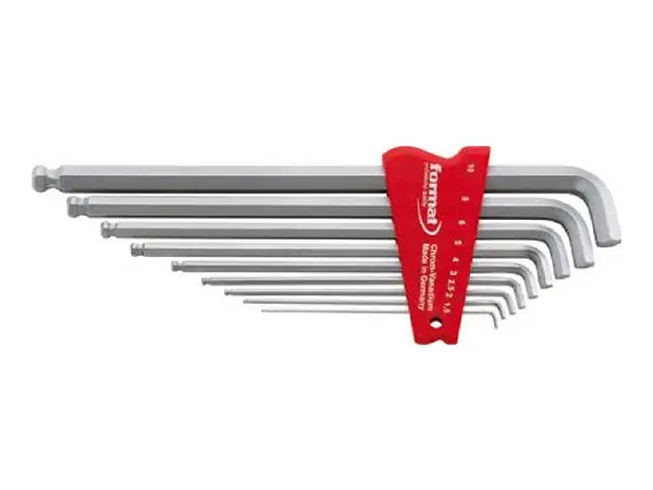 Juego destonill. acodados hexag. 1,5-10mm 100 grados FORMAT 