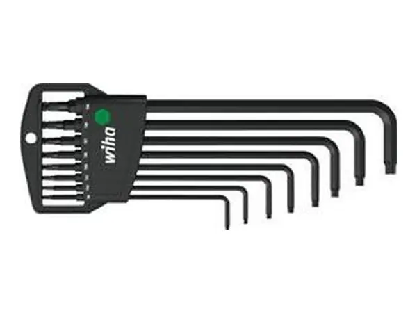 Jgo llaves Allen cabeza esferica T9-T40x mm 8 unidades Wiha