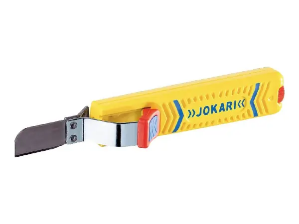 Cuchillo pelacables 28 G Secura 8-28mm hoja recta Jokari 