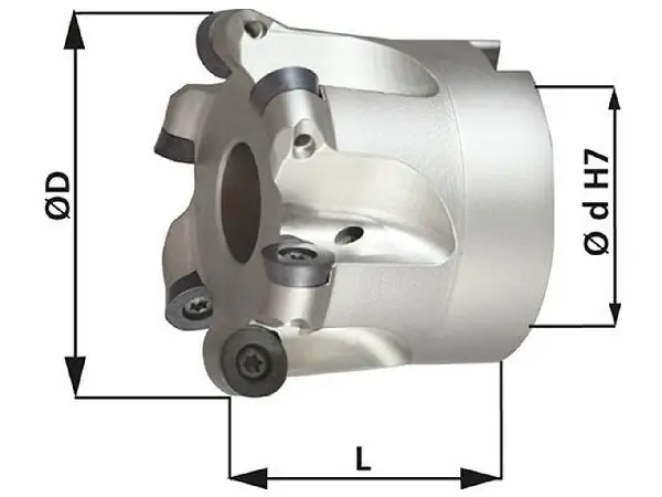 Fresa acoplable Z7 refrigeracion interior D80x27mm para tipo RD 