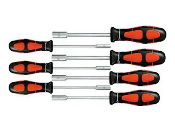 Juego de llaves de vaso-destornilladores 6-13mm de 7 piezas FORMAT 