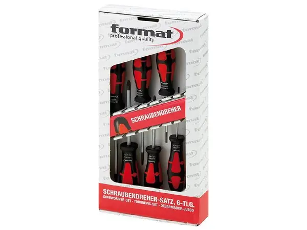 Juego de destornilladores 6 piezas hexag. PZ FORMAT 