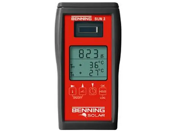 Medid. radiac.solar/temp. SN 2 Benning  