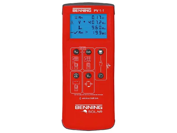 Comprobador instalaciones PV 1-1 Benning  