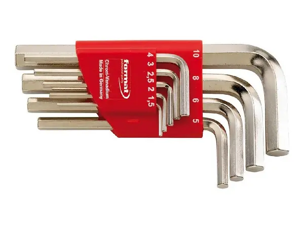 Soporte llave hexagonal 1,5-10mm, 9pza. FORMAT  