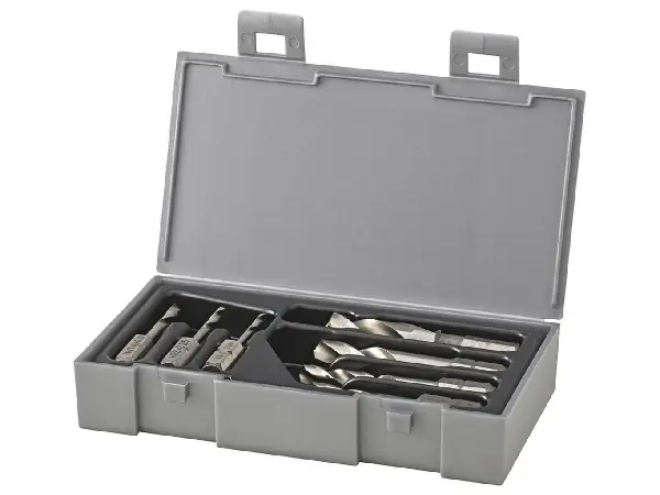 Jgo puntas brocas espirales HSS 2-8mm de 7 pzas 