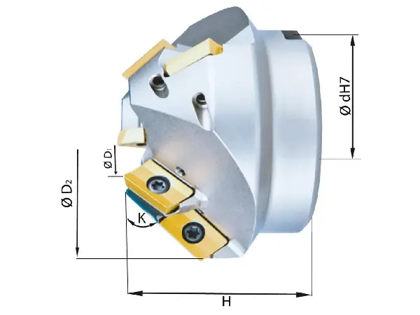 Fresa para biselar 30G Z6 para XPHT16  