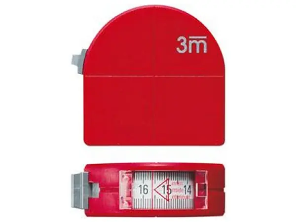 Cinta metrica de bolsillo con mirilla + funcion compas 3mx16mm FORMAT