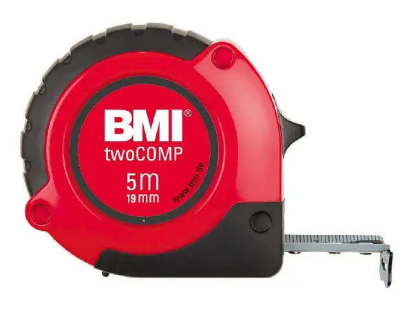 Cinta metrica de bolsillo twoCOMP 8mx25mm BMI 