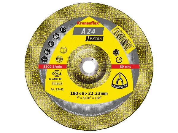 Disco desbastador Extra A24 125x6mm acodado Klingspor