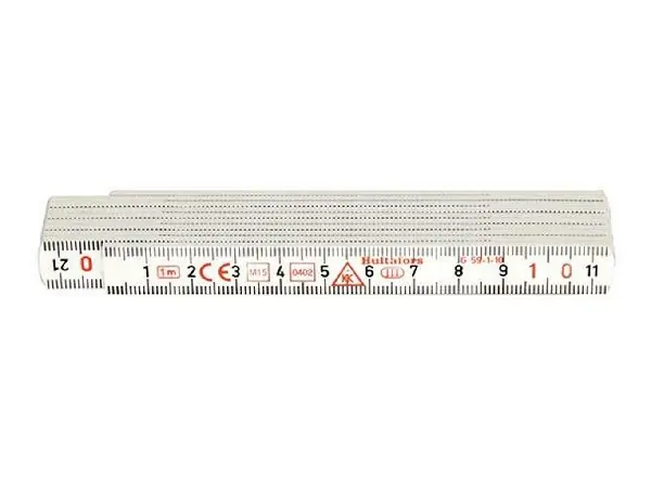 Metro plegable plastico blanco 1m HULTAFORS 
