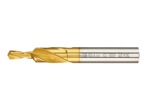 Broca escalonada HSS TiN Agujero pasante 90 M8 GÜHRING 