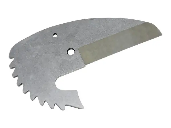 Cuchilla de acero inoxidable para cizalla de tubos de plastico 
