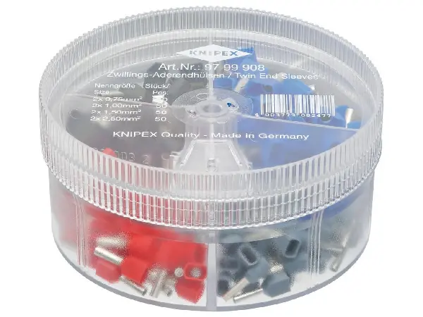 Surtido virolas de cable Twin 0,75-2,5qmm KNIPEX 