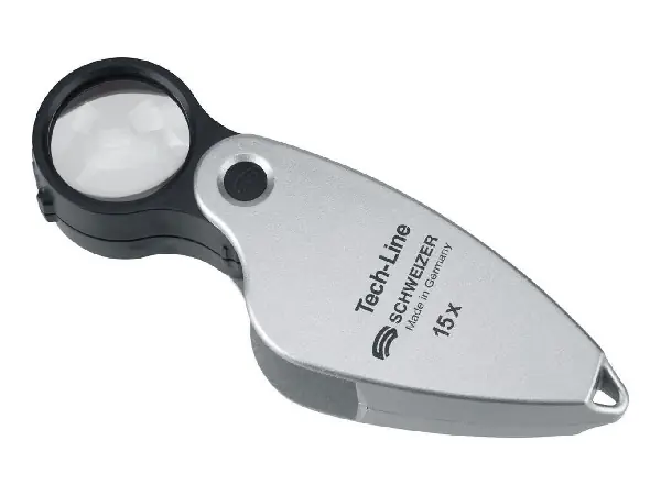 Lupa plegable Tech-Line 15,0xD22,8mm SCHWEIZER  