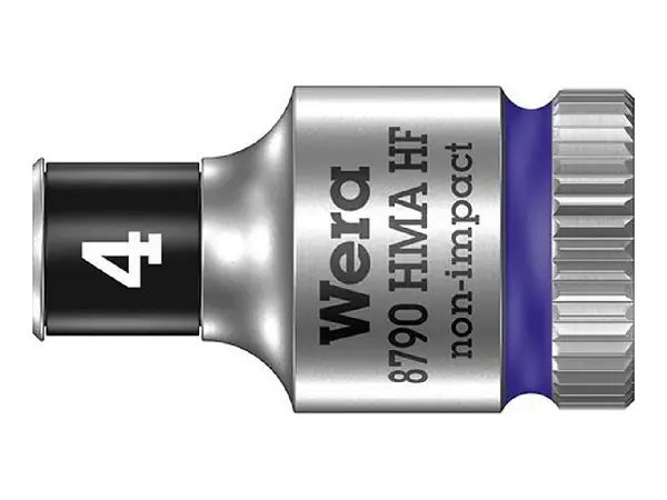 Vaso de llave de vaso con funcion retencion hex larga 1/4