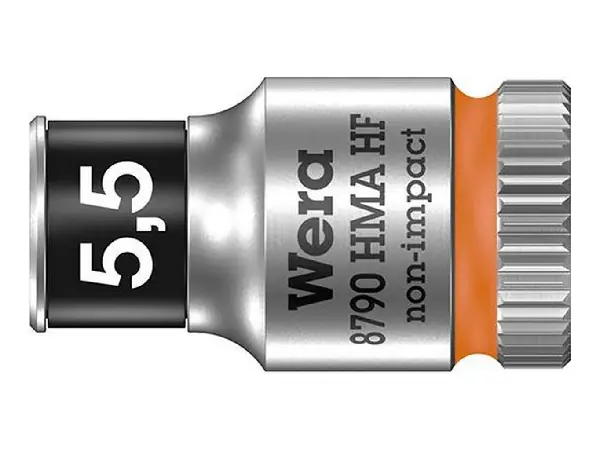 Vaso de llave de vaso con funcion retencion hex largo 1/4