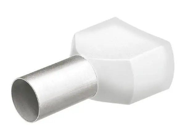 Virolas de cable Twin con collar 8mm 2X0,50mm2 a 200ud. KNIPEX