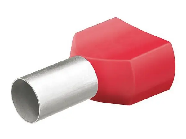 Virolas de cable Twin con collar 8mm 2X1,00mm2 a 200ud. KNIPEX