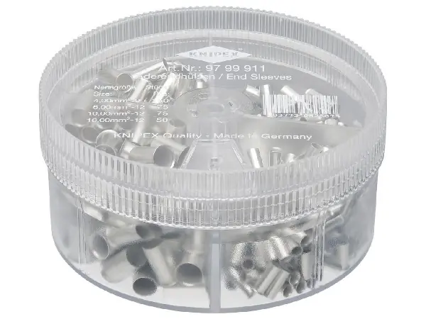 Surtido virolas de cable sin aislar 4-16qmm KNIPEX 