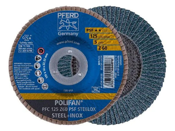 Disco abrasivo de laminas Z 60PSF recto 125mm K60 Pferd 